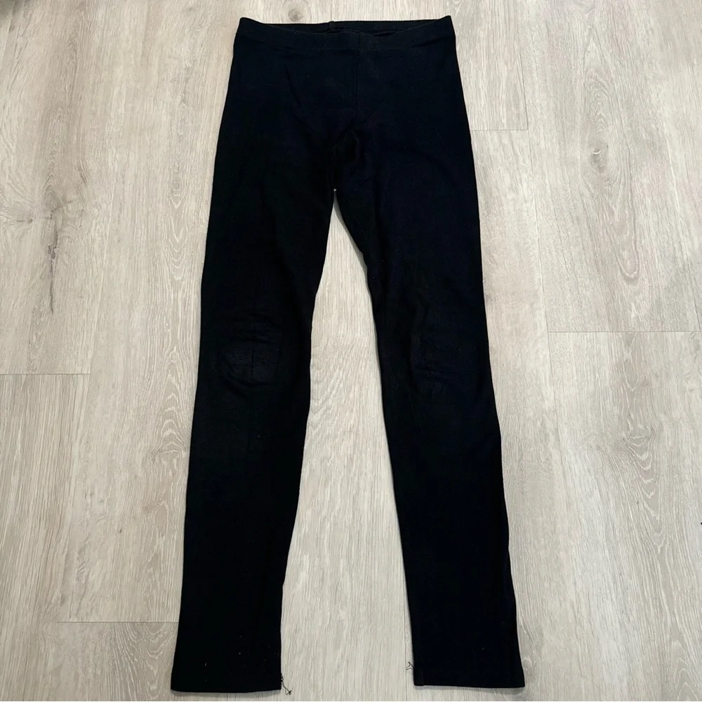 Kids Old Navy Girls Black Cotton Stretch Leggings Pants XL 14/16